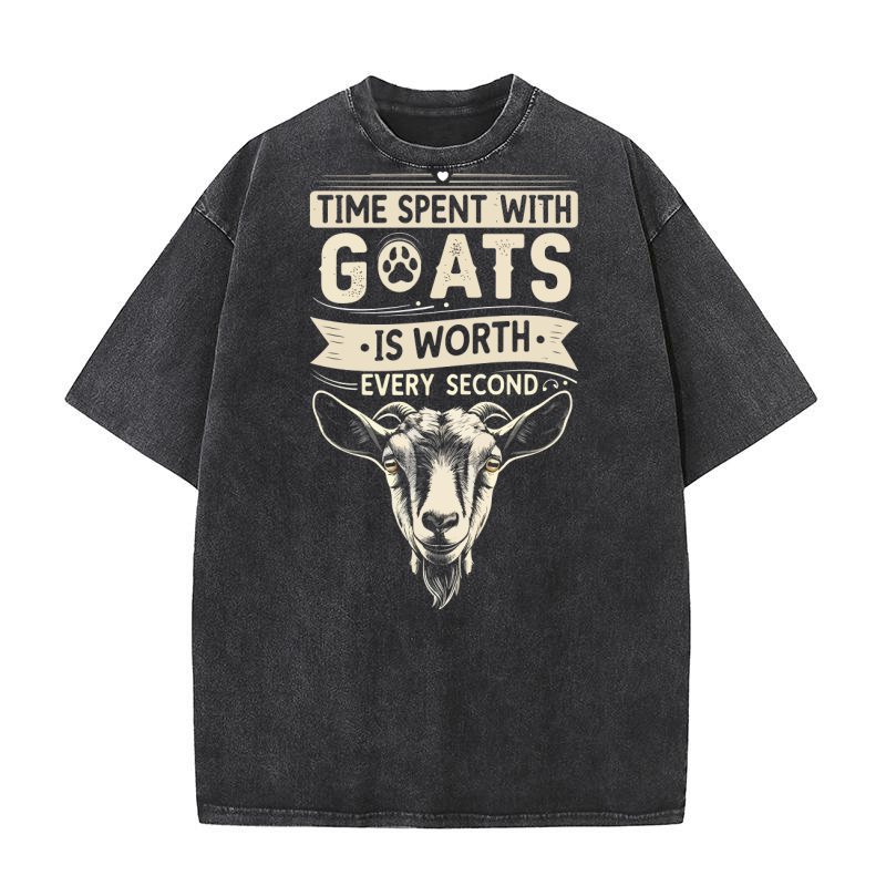 Time spine with man the myth the goat Washed T-Shirt