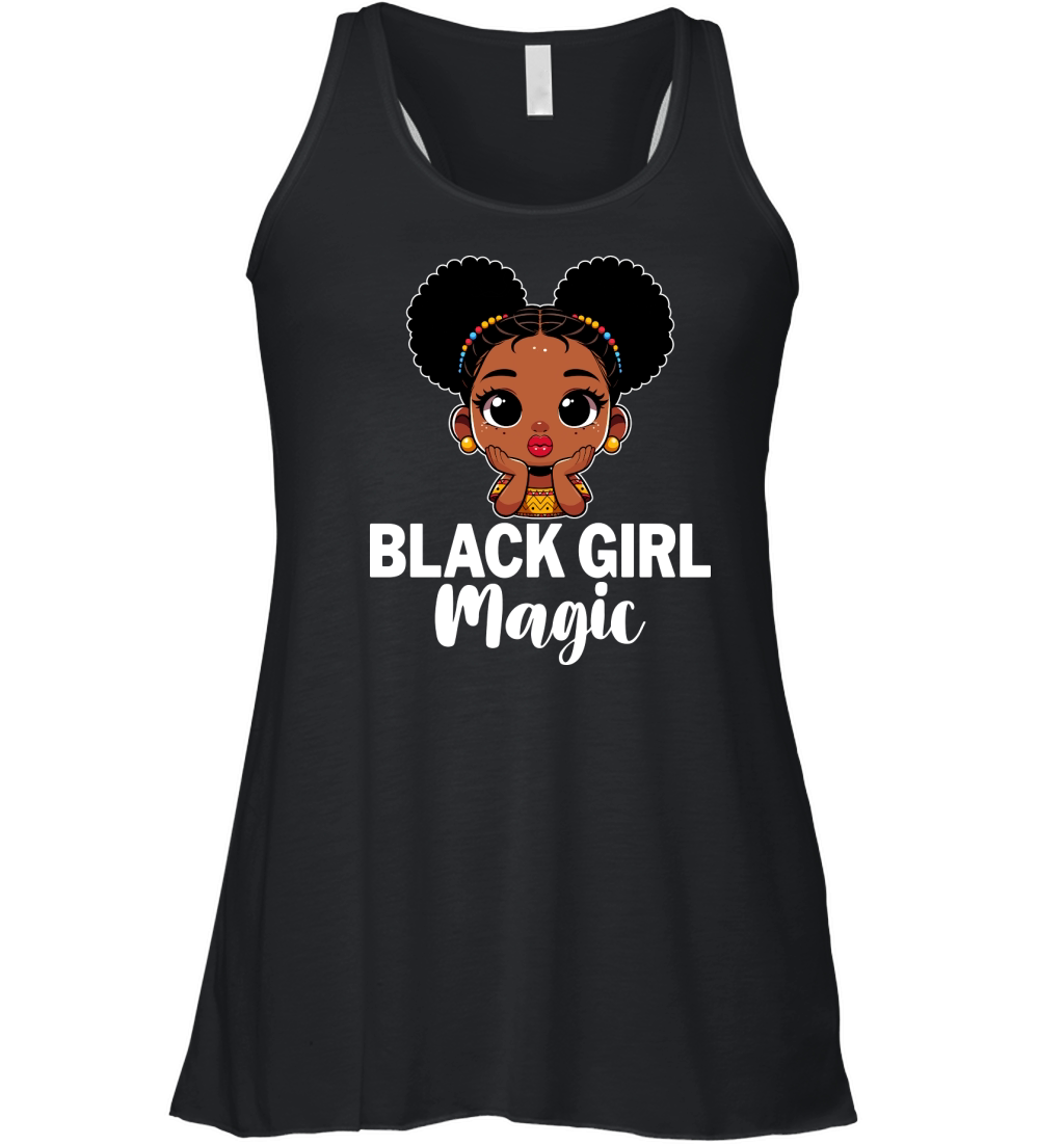 Black Girl Magic 05 Women's Flowy Tank Top