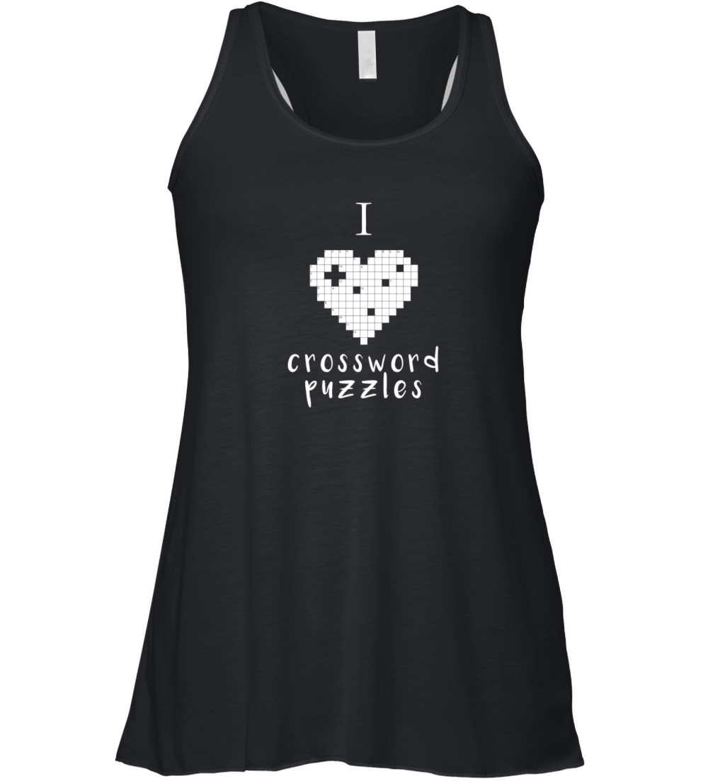 Crossword puzzles - I love crossword puzzles Women's Flowy Tank Top