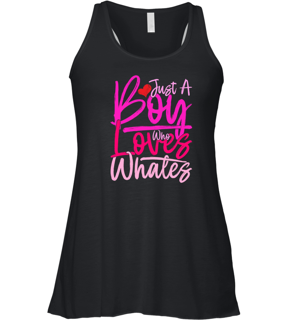 Just A Boy Who Loves Whates Women's Flowy Tank Top