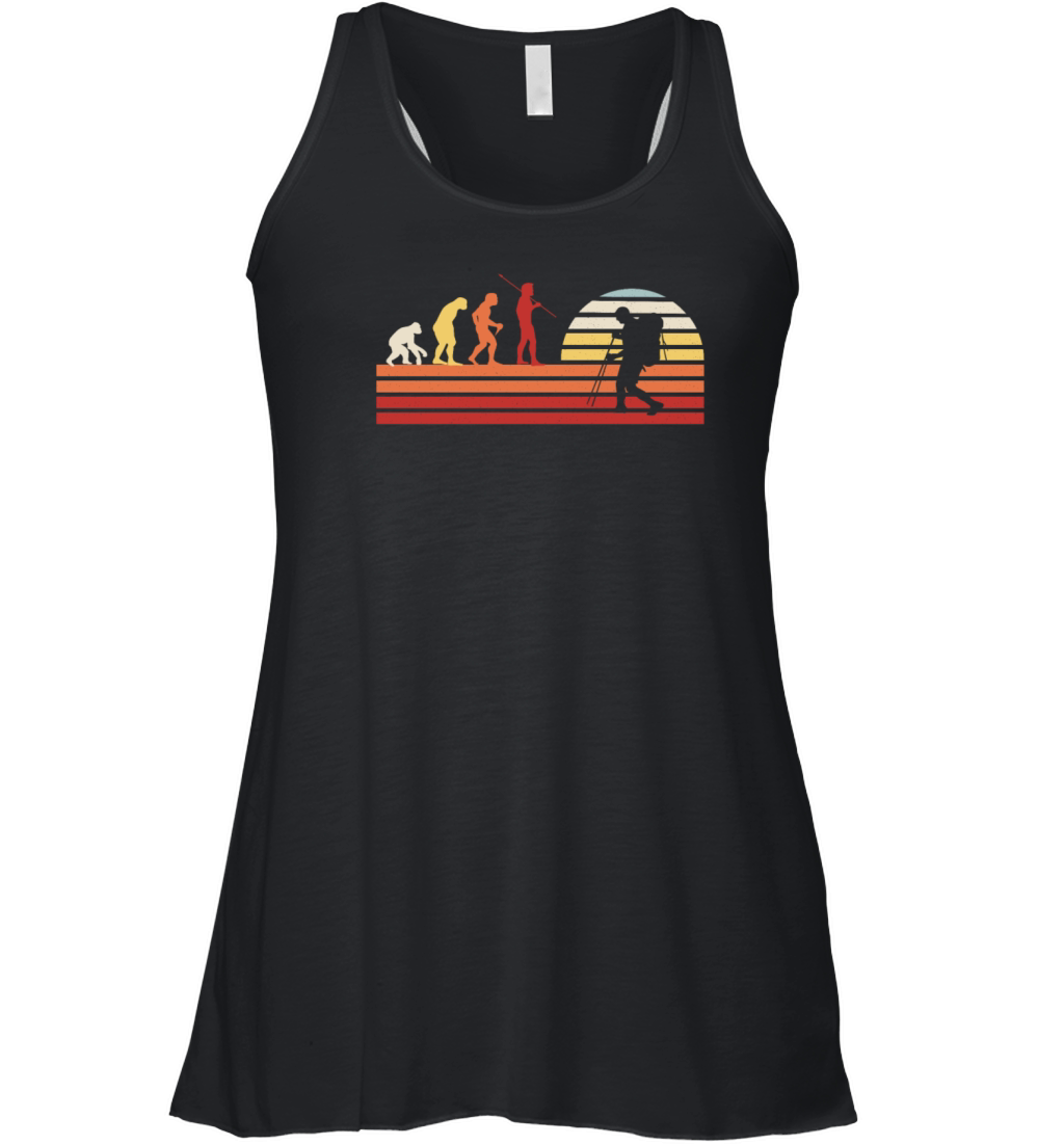 Retro Hiking Trails Outdoor Hike Vintage Hiker Women's Flowy Tank Top