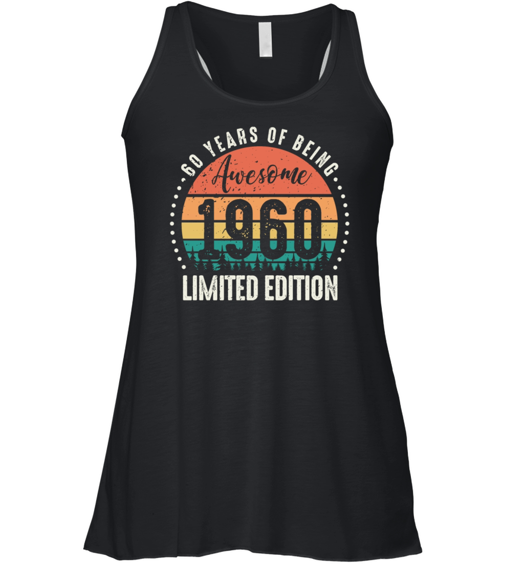 Vintage 1960 Limited Edition birthday gift men Women's Flowy Tank Top