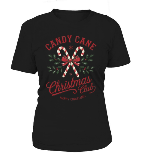 Candy Cane Christmas Club clipart Women's T-Shirt