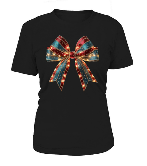 Christmas Light Bow 5 Women's T-Shirt