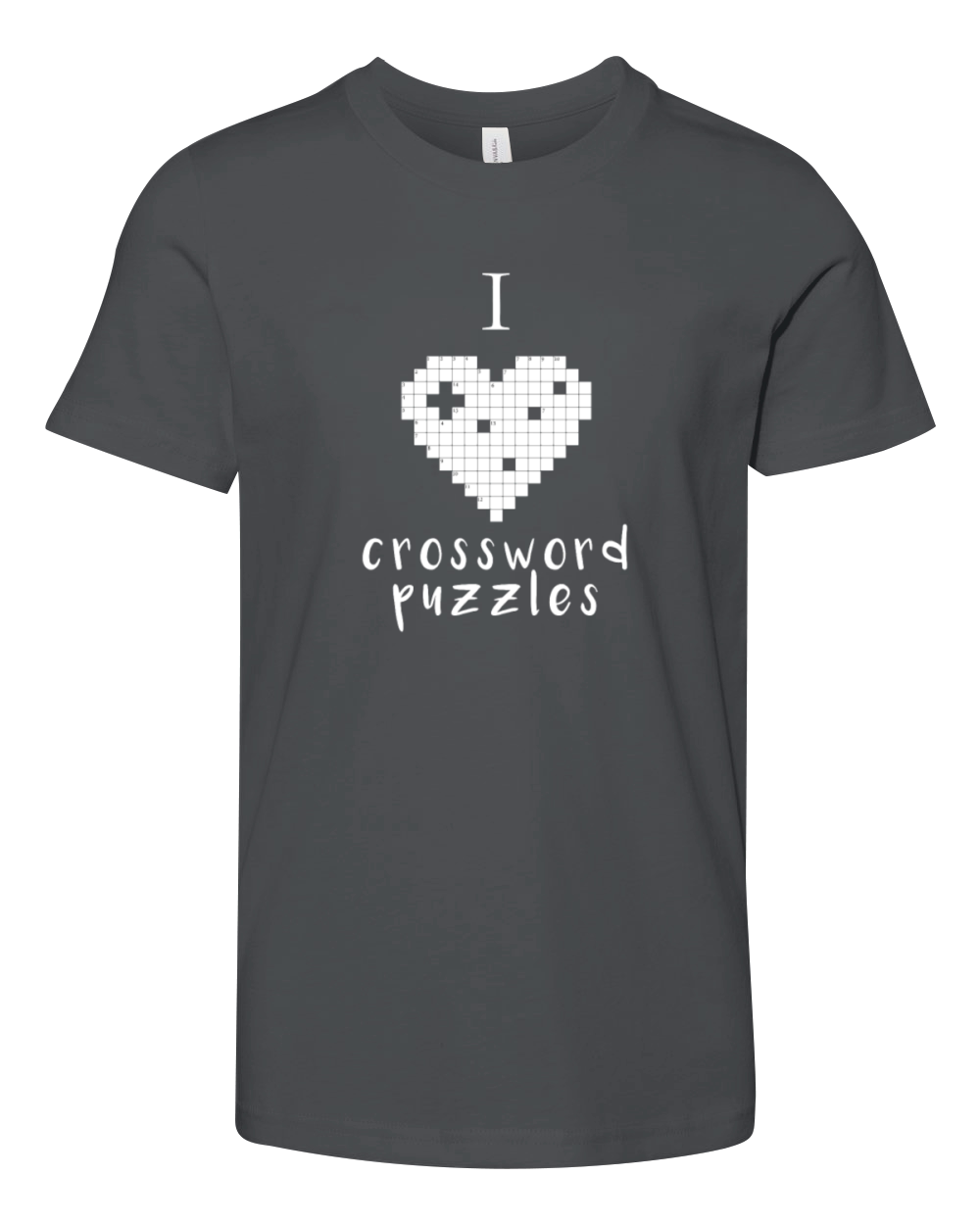 Crossword puzzles - I love crossword puzzles Youth Unisex Jersey Tee
