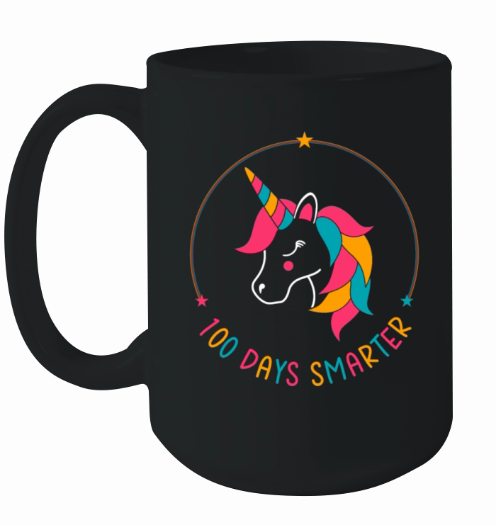 100 Days Smarter - 100 of School Unicorn Ceramic Mug