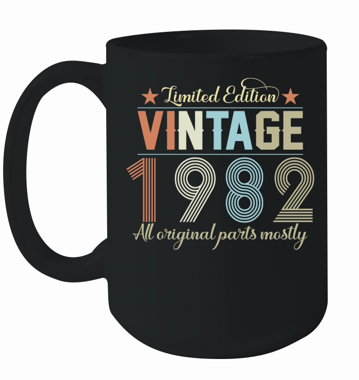 Birthday   Limited Edition Vintage 1982 Ceramic Mug