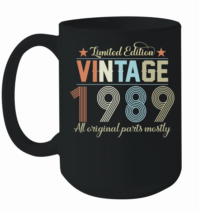Birthday   Limited Edition Vintage 1989 Ceramic Mug