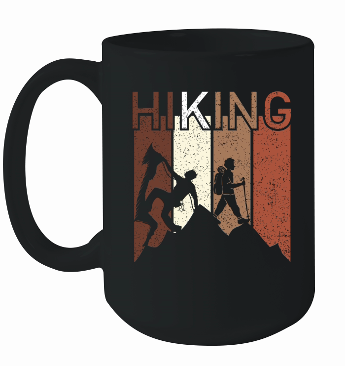 Vintage Hiking Ceramic Mug