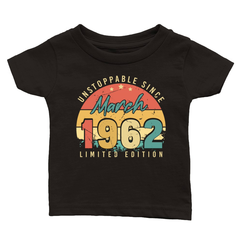 1962 March Vintage Limited Classic Baby Crewneck T-shirt