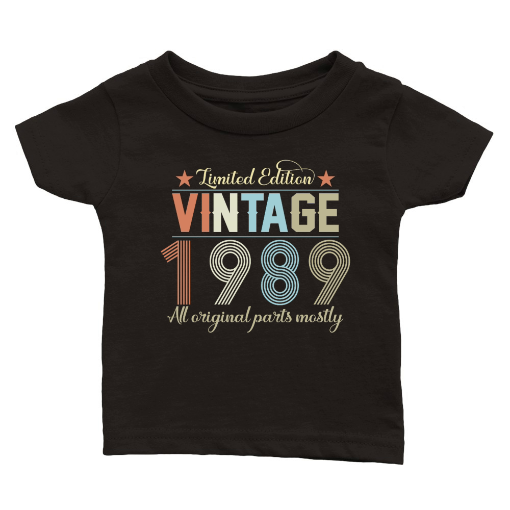 Birthday   Limited Edition Vintage 1989 Classic Baby Crewneck T-shirt