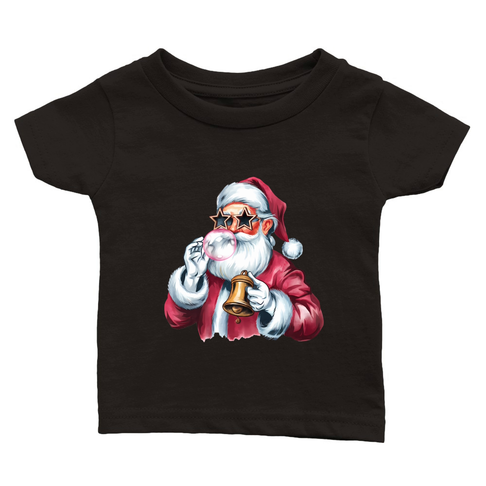 Christmas Santa Bell Vintage Christmas 02 Classic Baby Crewneck T-shirt