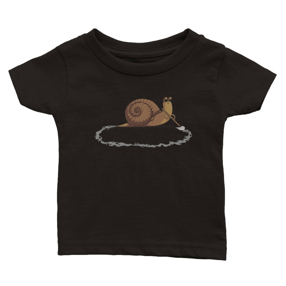 Clever Snail Classic Baby Crewneck T-shirt