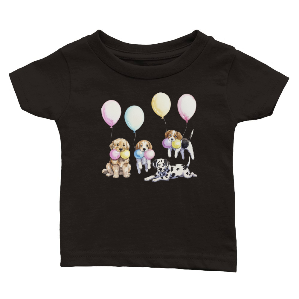 Dog Watercolor Bundle 12 Classic Baby Crewneck T-shirt