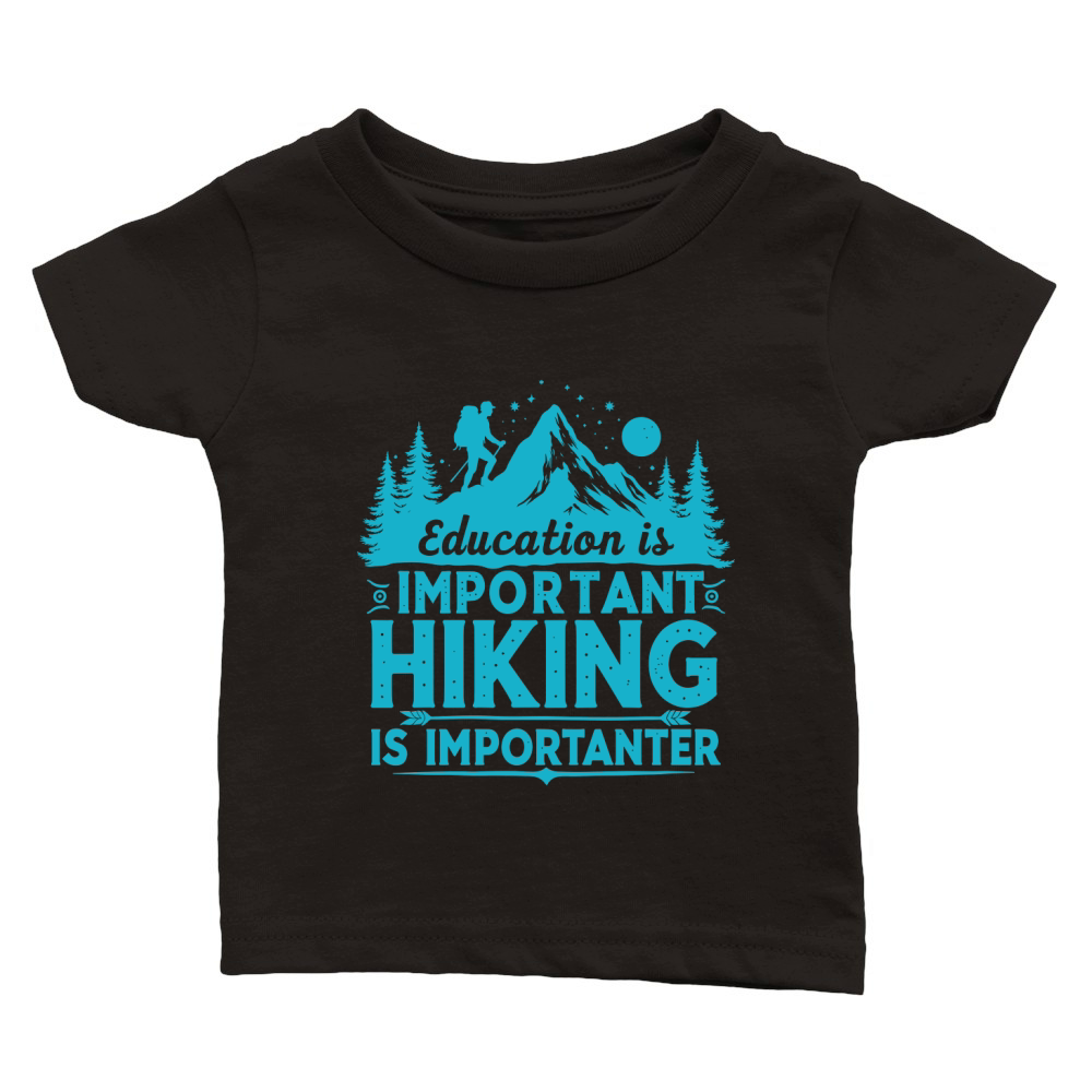 Important hiking is importanter Classic Baby Crewneck T-shirt