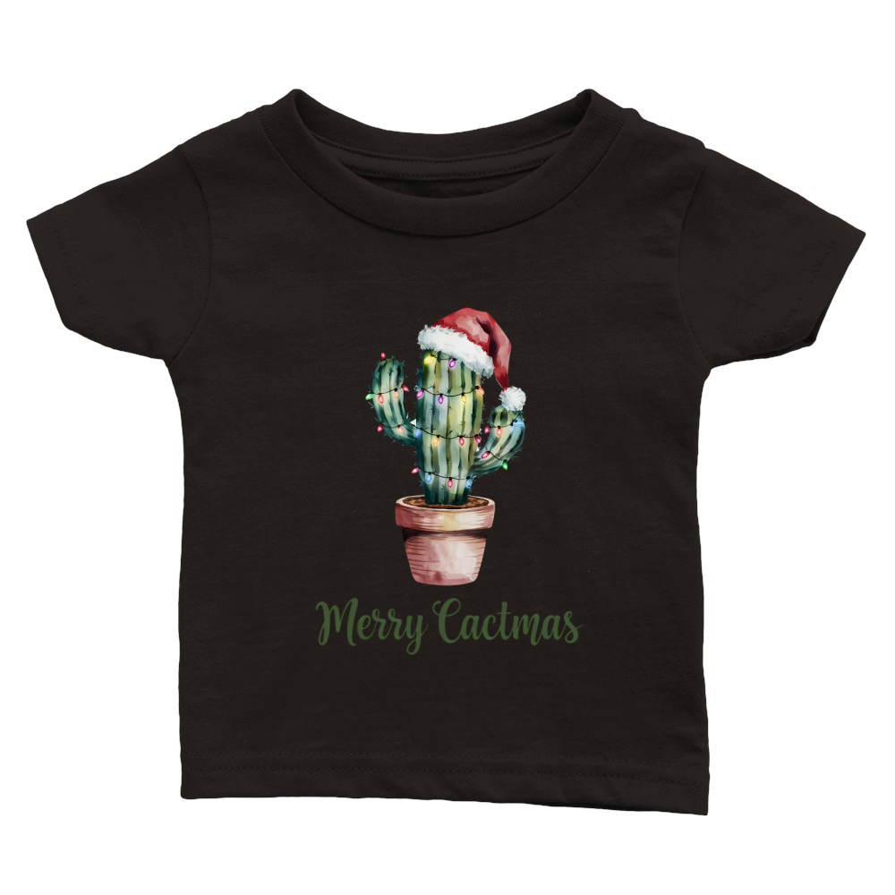Merry Cactmas Vintage Christmas 02 Classic Baby Crewneck T-shirt