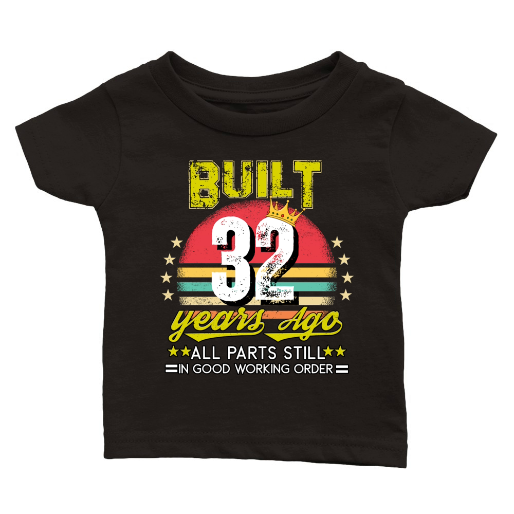 Vintage Birthday 32 Classic Baby Crewneck T-shirt