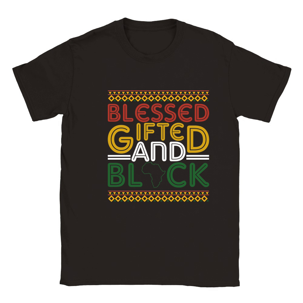 Blessed gifted and black Classic Kids Crewneck T-shirt
