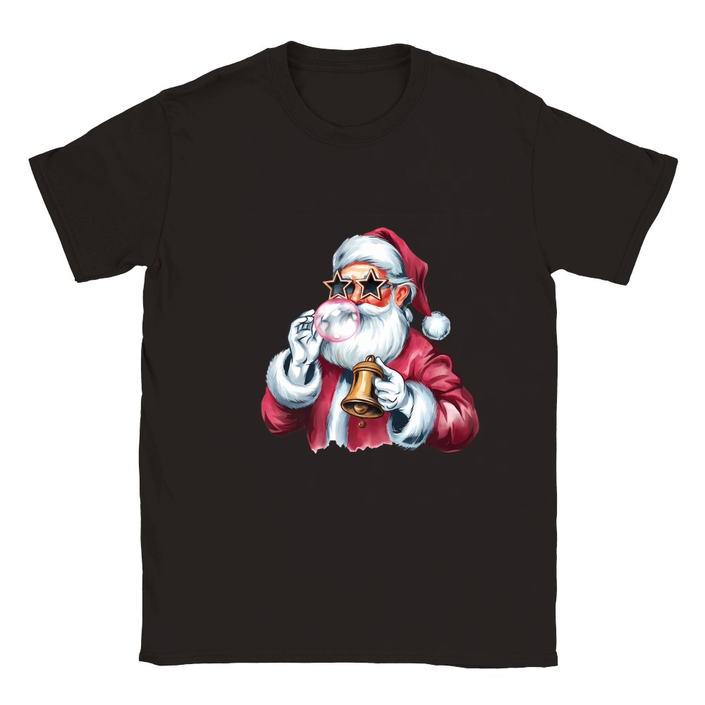 Christmas Santa Bell Vintage Christmas 02 Classic Kids Crewneck T-shirt