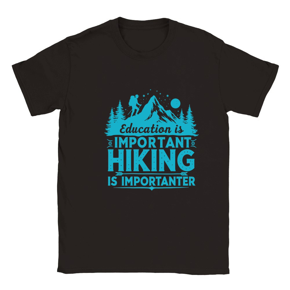 Important hiking is importanter Classic Kids Crewneck T-shirt