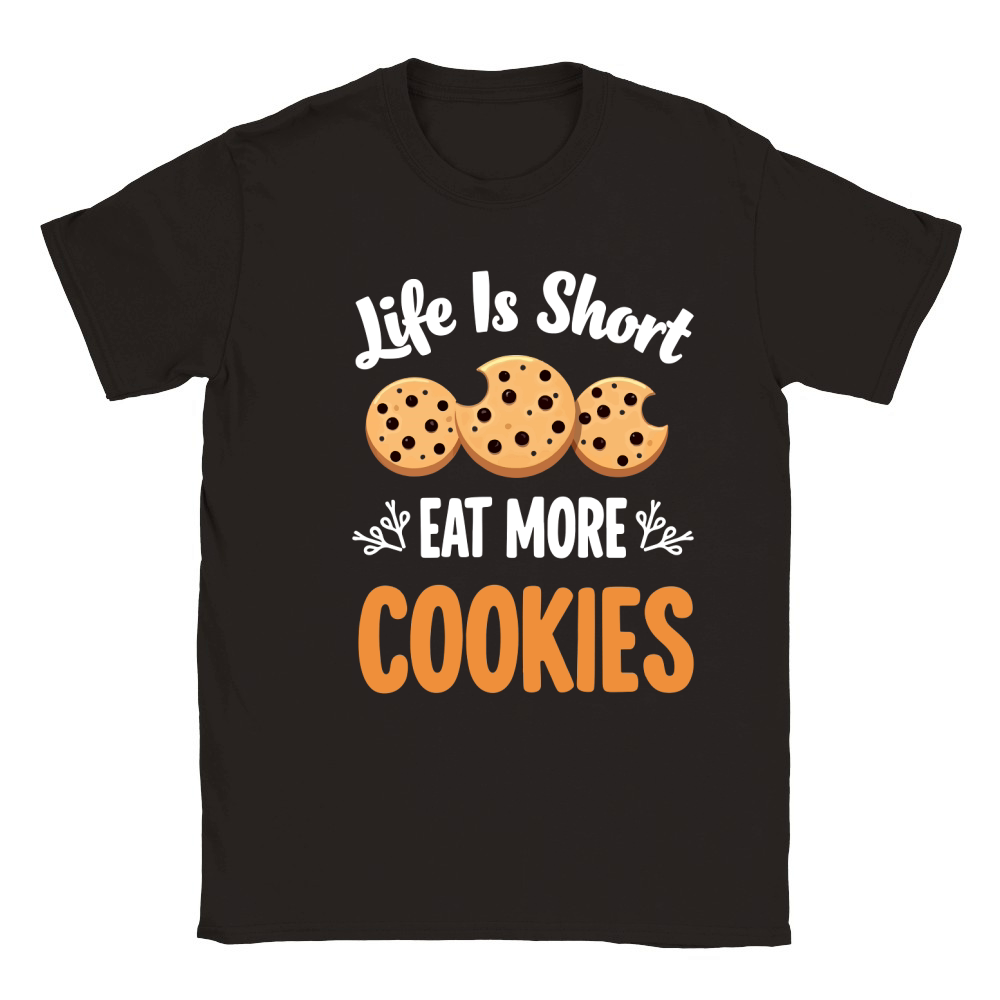 Life is short eat more cookies Classic Kids Crewneck T-shirt