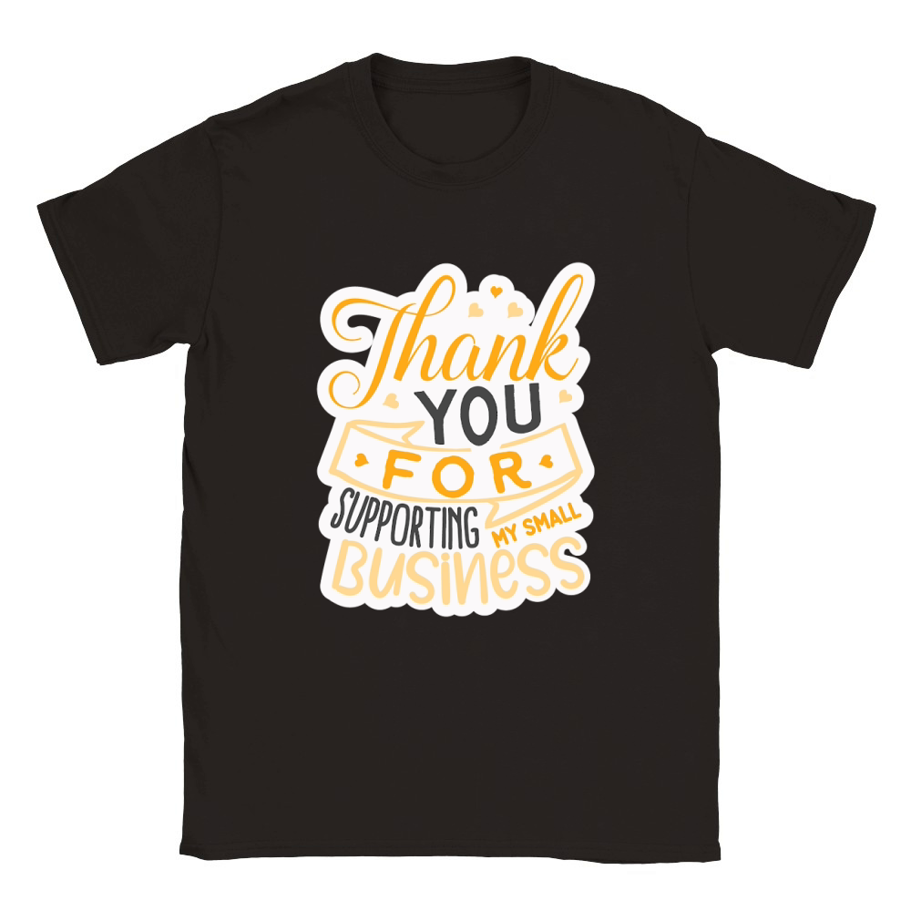 Thank you for supporting my small business Classic Kids Crewneck T-shirt