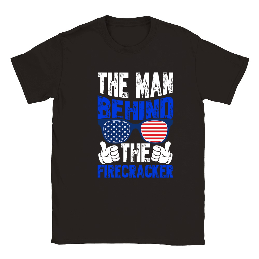 The man behind the firecracker Classic Kids Crewneck T-shirt