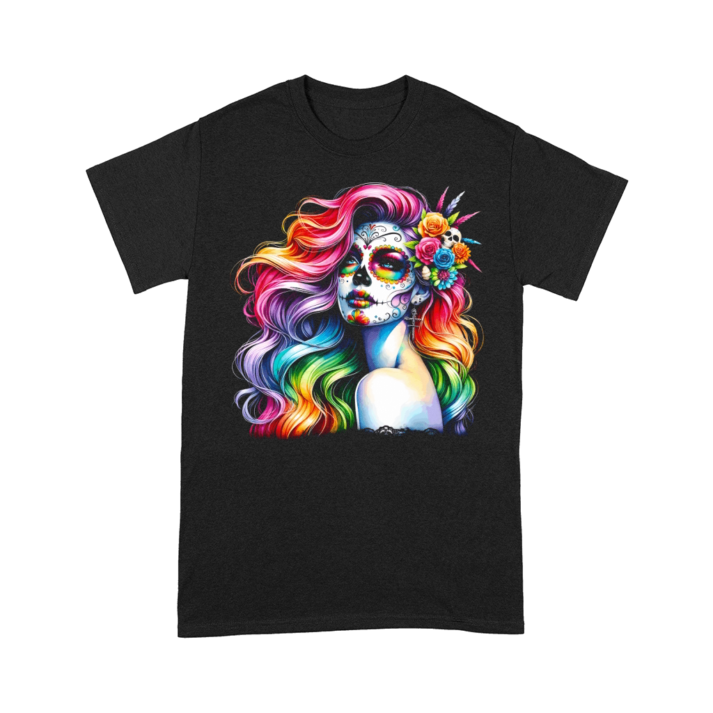 Colorful Day of the Dead Comfort T-shirt