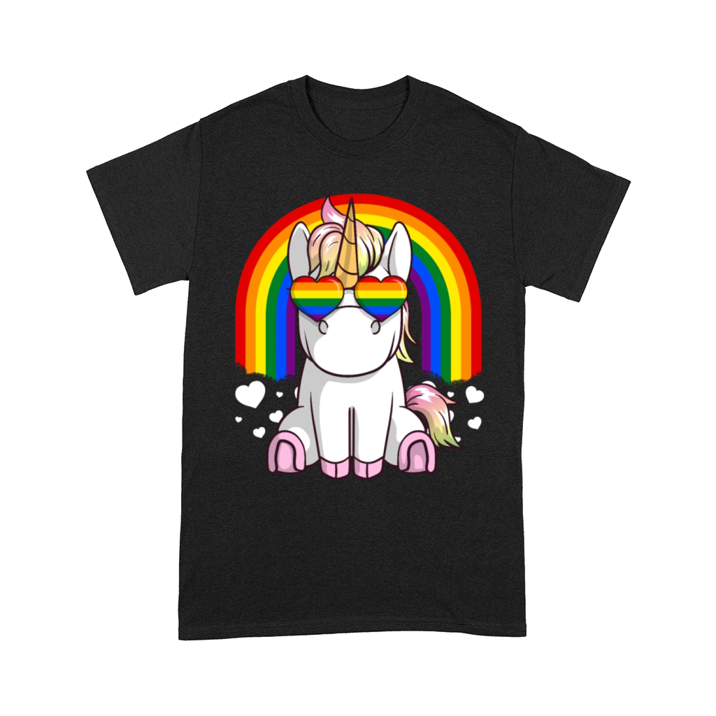 Gay Pride Unicorn - LGBTQ Support Comfort T-shirt