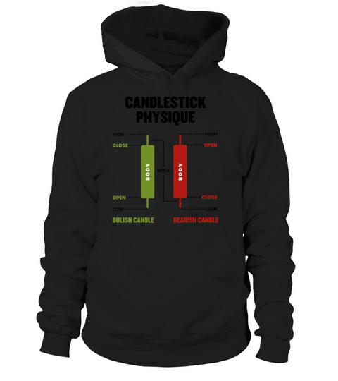 Candlestick Physique Stock Market Day Trader Hoodie Unisex