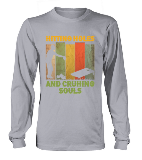 Cornhole Gift For Men Women Cornhole Players Holes Long sleeved Unisex