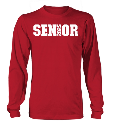 SENIOR 2025 white Long sleeved Unisex