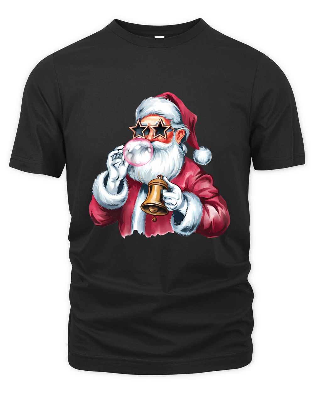 Christmas Santa Bell Vintage Christmas 02 Organic Unisex T-shirt