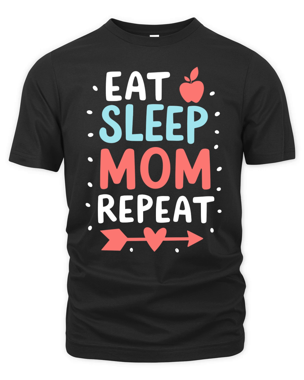 Eat sleep mom repeat 02 Organic Unisex T-shirt