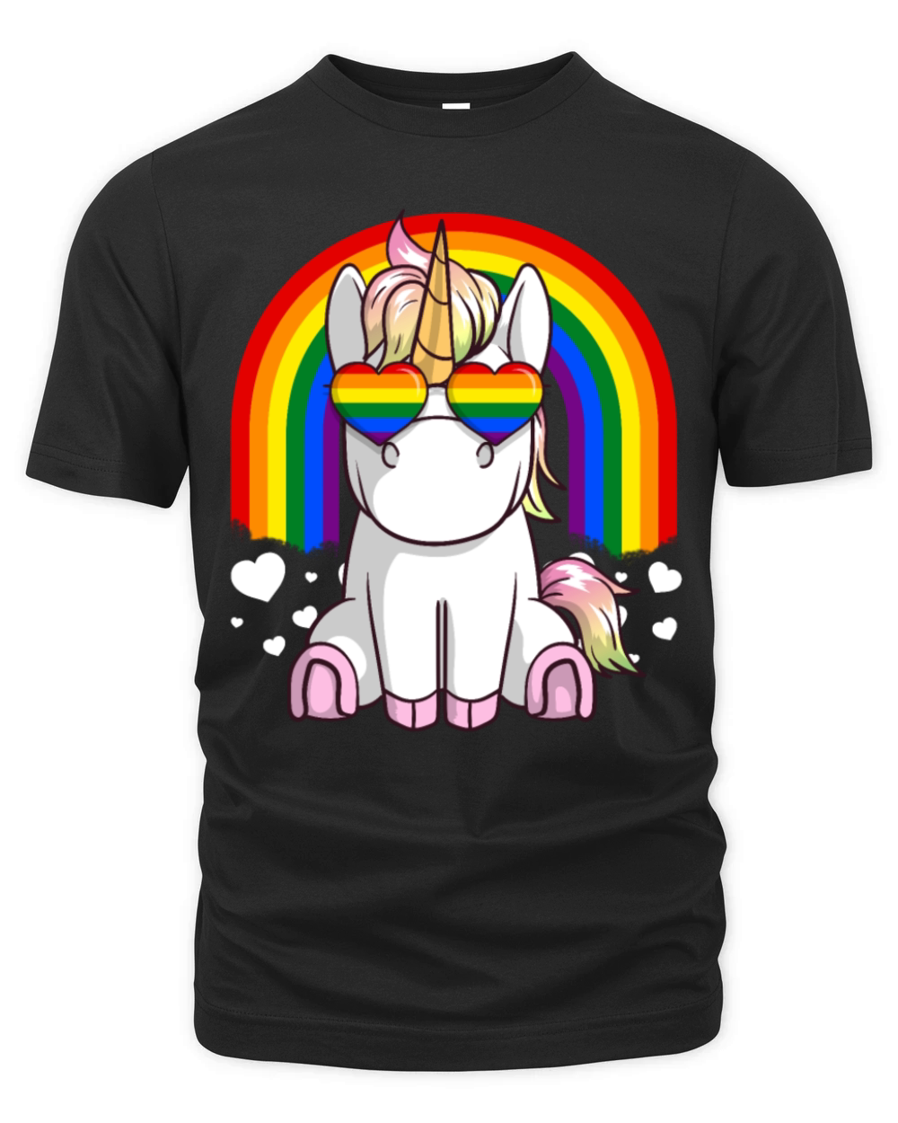 Gay Pride Unicorn - LGBTQ Support Organic Unisex T-shirt