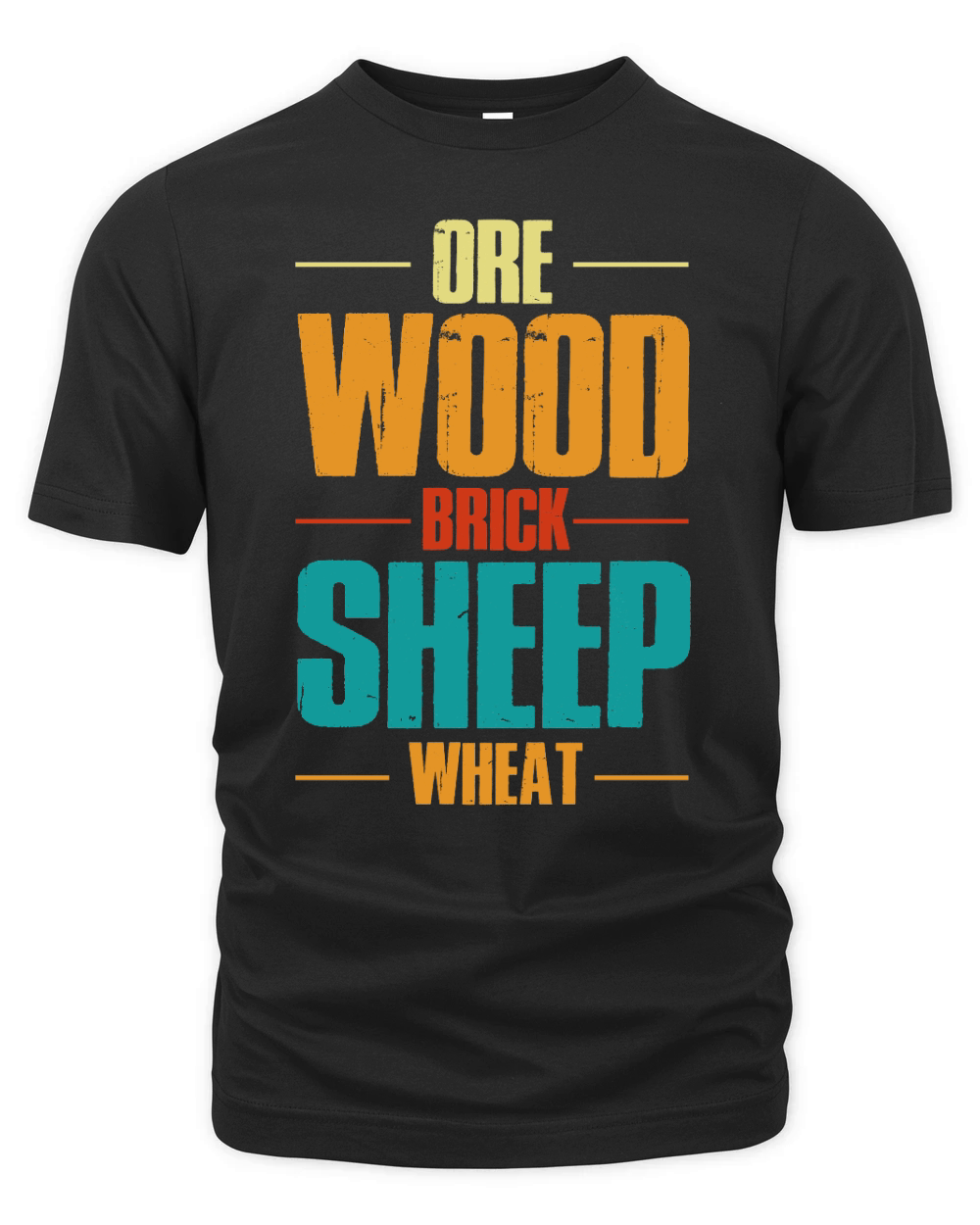Ore Wood Brick Sheep Wheat Organic Unisex T-shirt