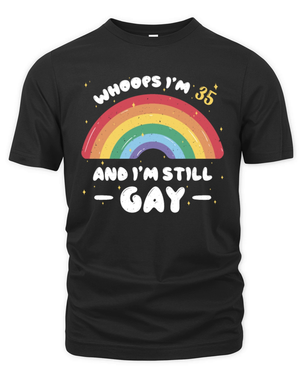 Rainbow Age 35 Years Gay Pride LGBT Pride Month Organic Unisex T-shirt