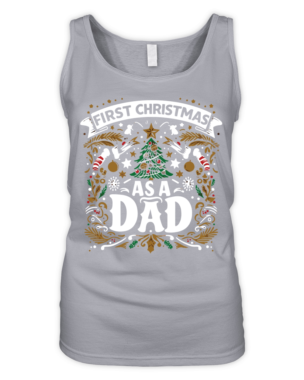 First christmas as a dad Organic Women's Tank Top