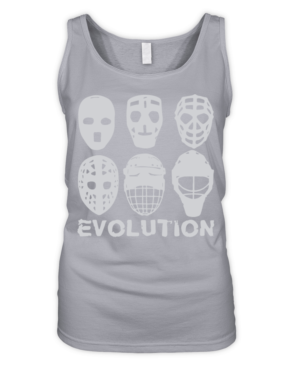 hockey goalie mask evolution Organic Women's Tank Top