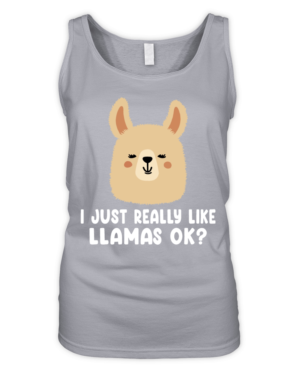 i just really like llamas ok Organic Women's Tank Top