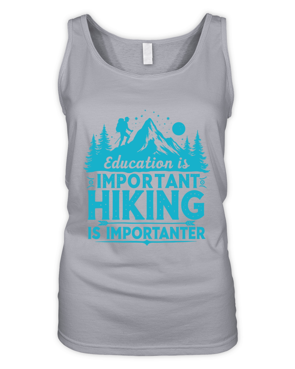 Important hiking is importanter Organic Women's Tank Top