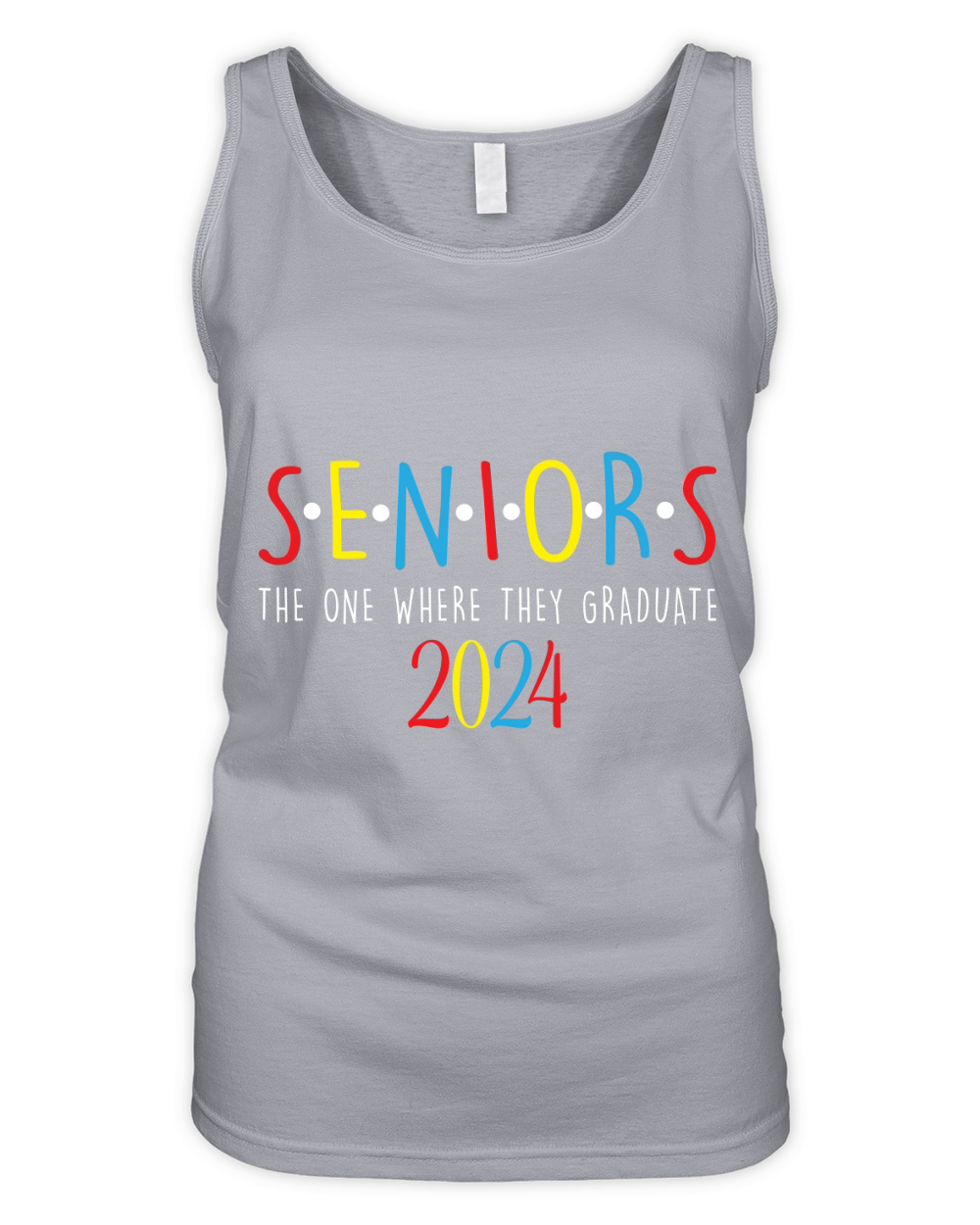 Seniors the one where they graduate 2024 Organic Women's Tank Top
