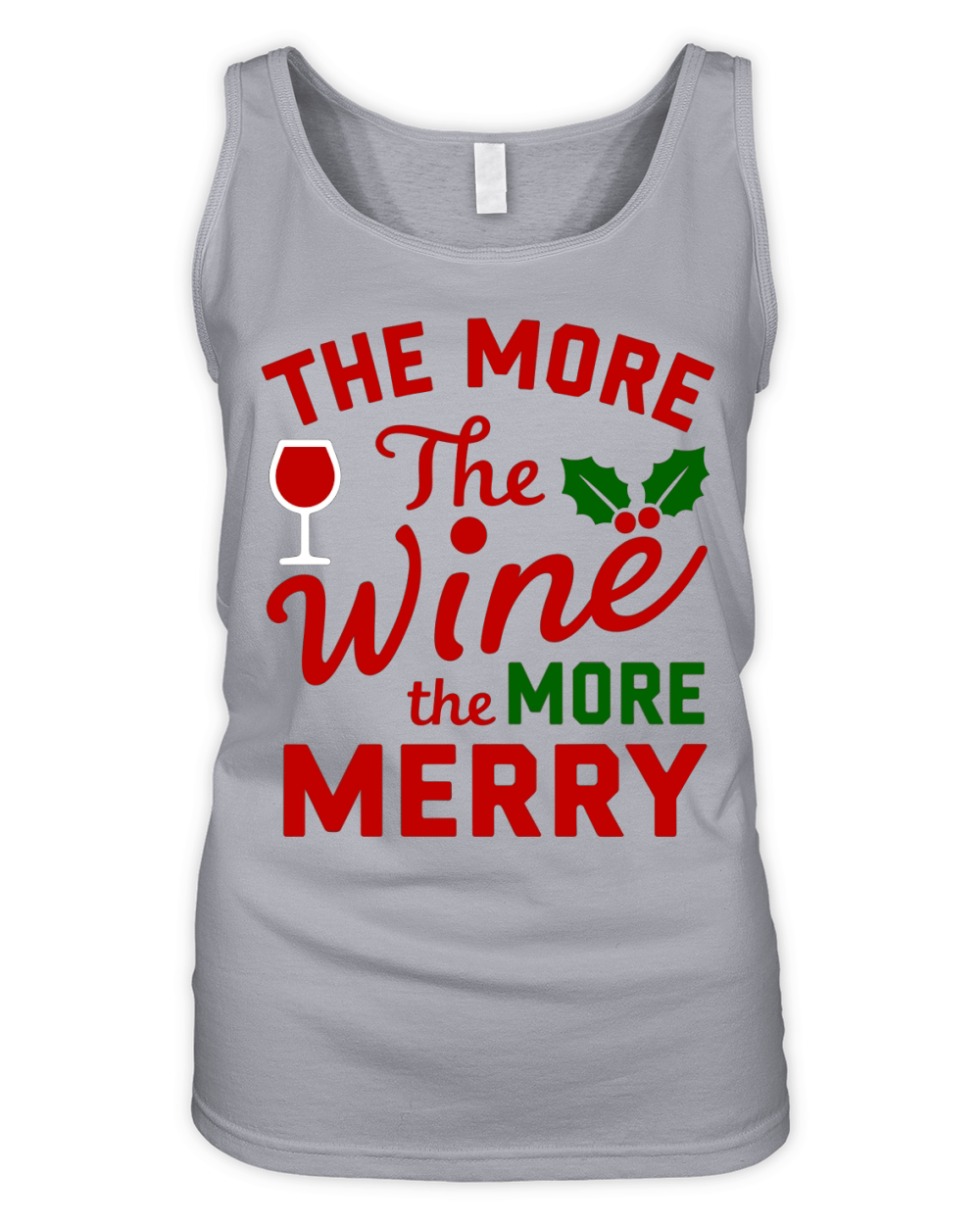 The More The Wine The More Merry Organic Women's Tank Top