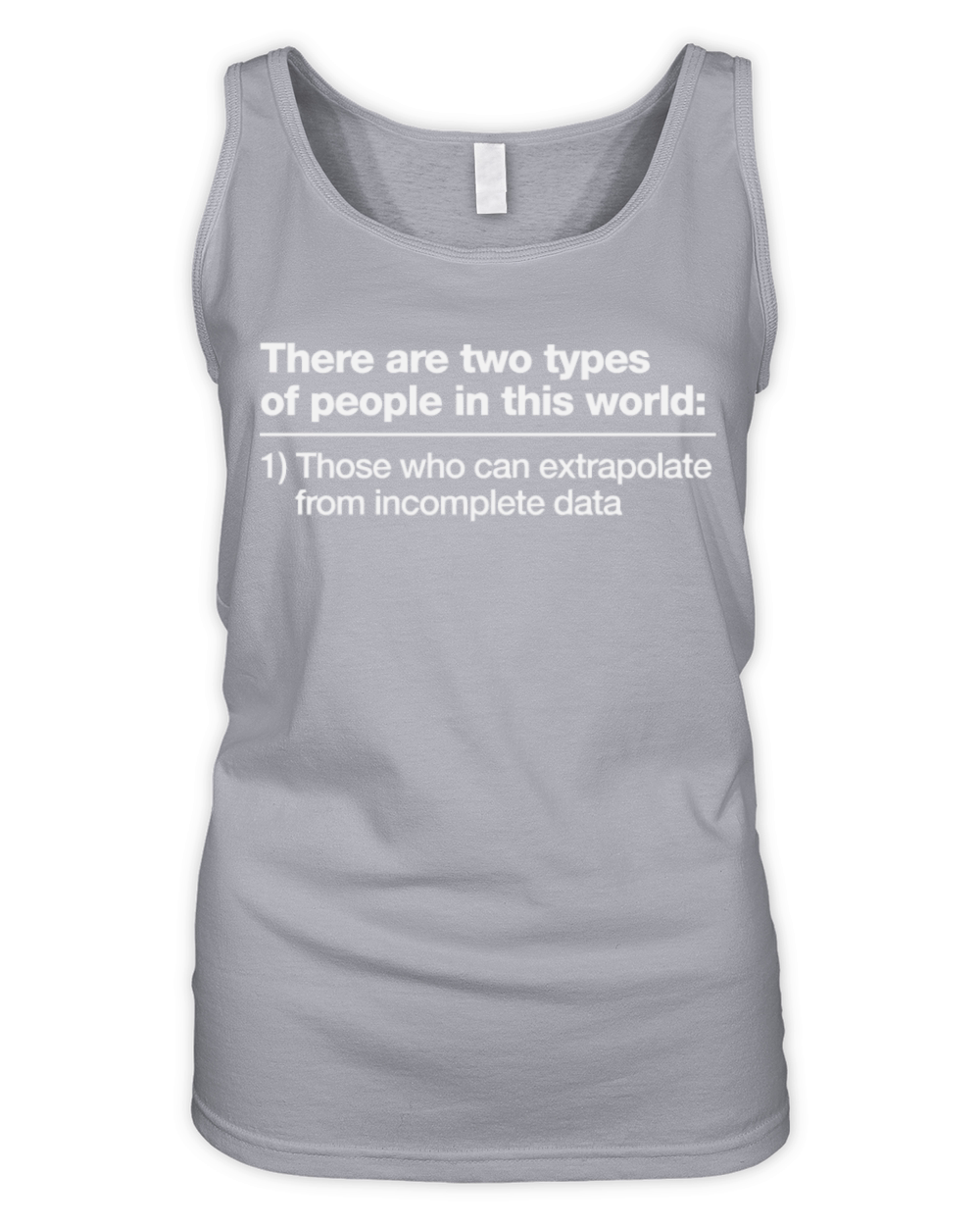 There are two types of people in this world Organic Women's Tank Top