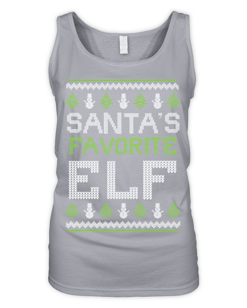 Ugly Christmas Santas Favorite Elf Organic Women's Tank Top