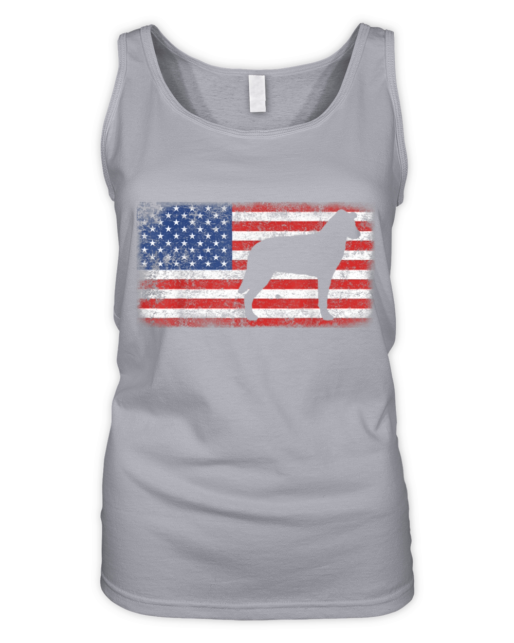 Vintage Retro American Flag Chinook Dog shirt Organic Women's Tank Top