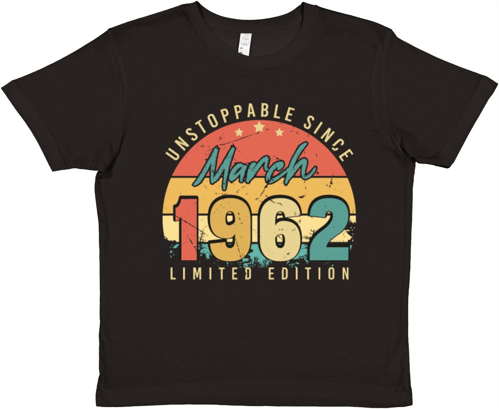 1962 March Vintage Limited Premium Kids Crewneck T-shirt