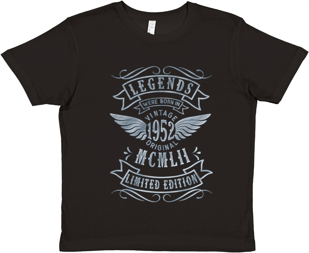 70th Birthday Vintage 1952 MCMLII Born 1952 Premium Kids Crewneck T-shirt
