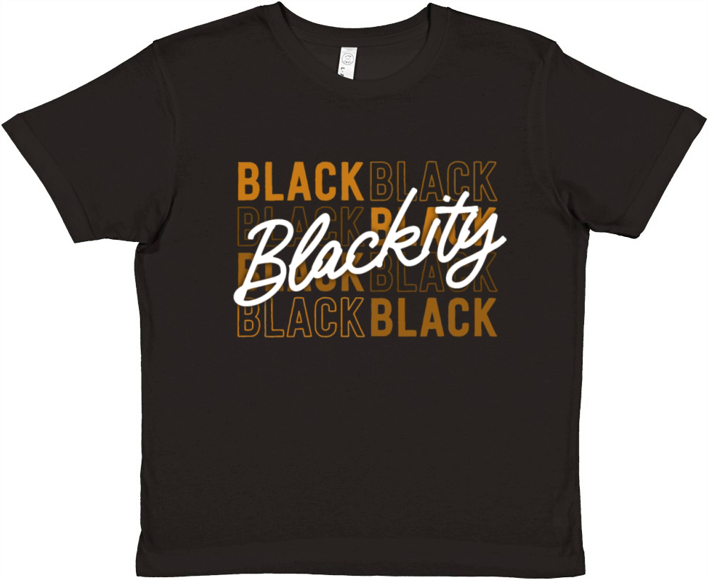 Blackity Black Proud African American Pride Premium Kids Crewneck T-shirt