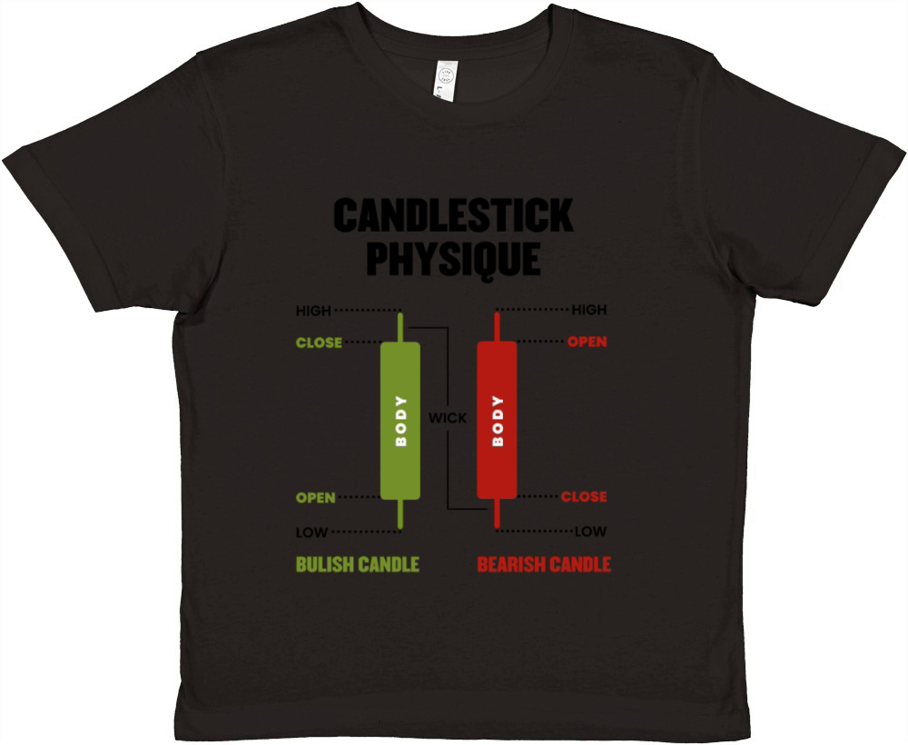 Candlestick Physique Stock Market Day Trader Premium Kids Crewneck T-shirt
